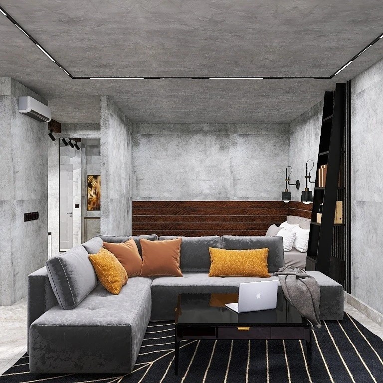 Стидия для холостяка в стиле "Лофт"