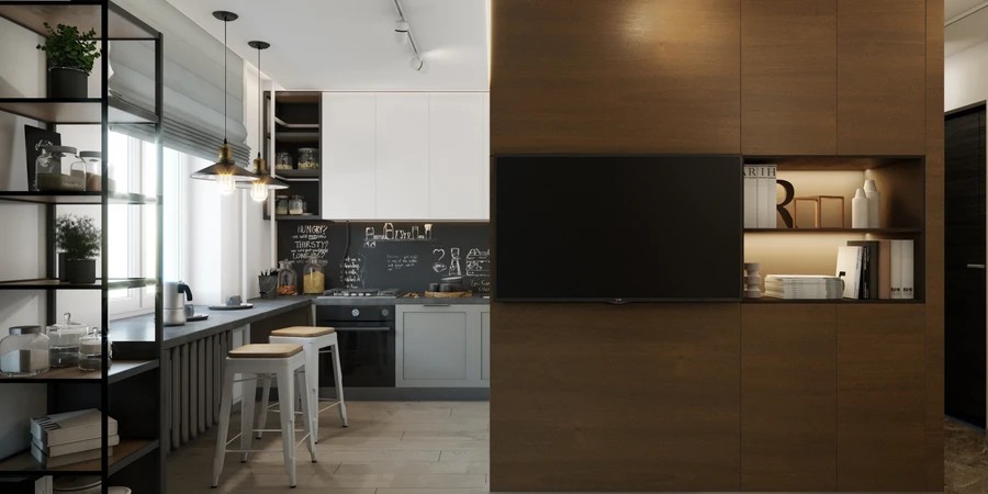 ЛОФТ В МАЛЕНЬКОЙ КВАРТИРЕ