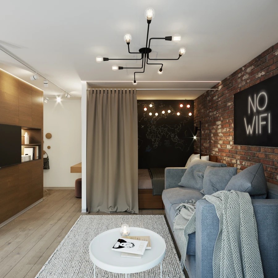 ЛОФТ В МАЛЕНЬКОЙ КВАРТИРЕ