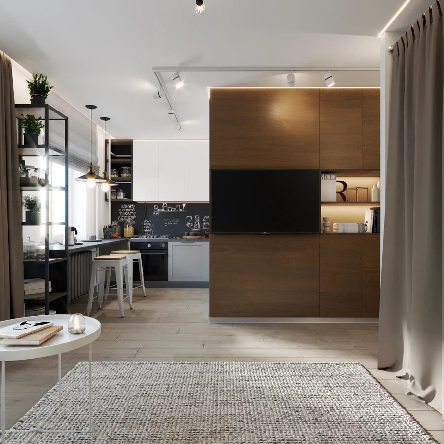 ЛОФТ В МАЛЕНЬКОЙ КВАРТИРЕ