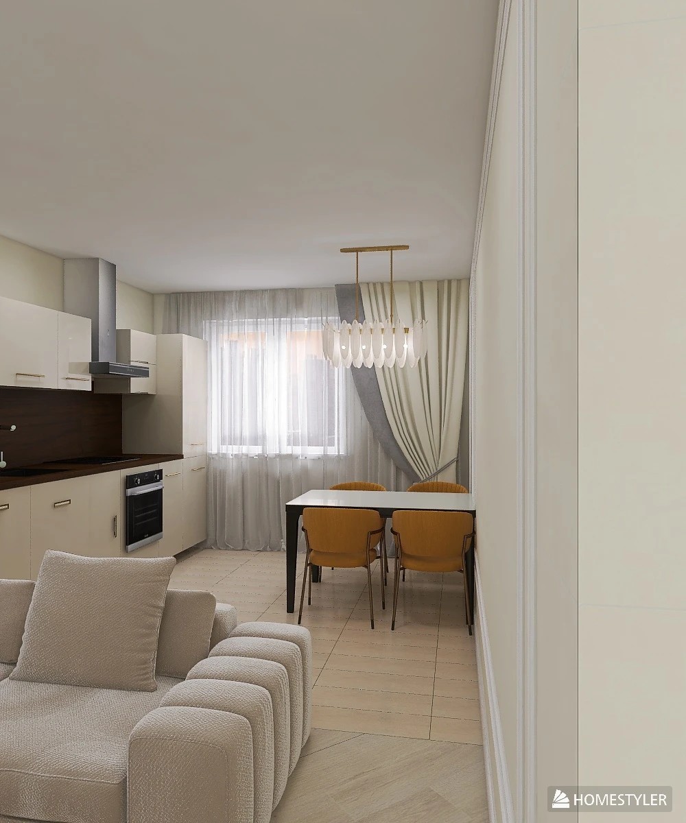 Преображение прихожей и кухни-гостиной