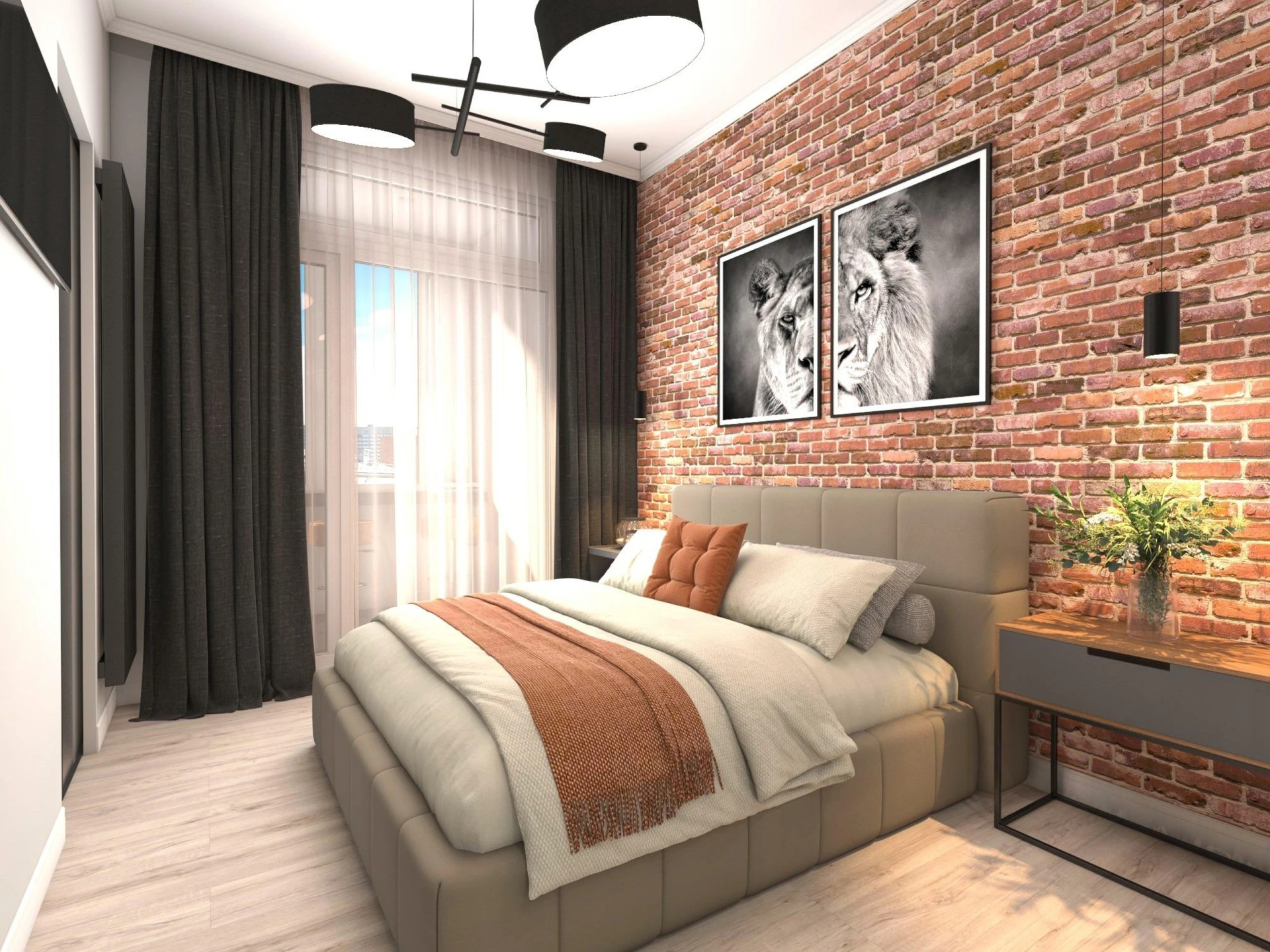 Мужскуя "берлога" в стиле ЛОФТ.