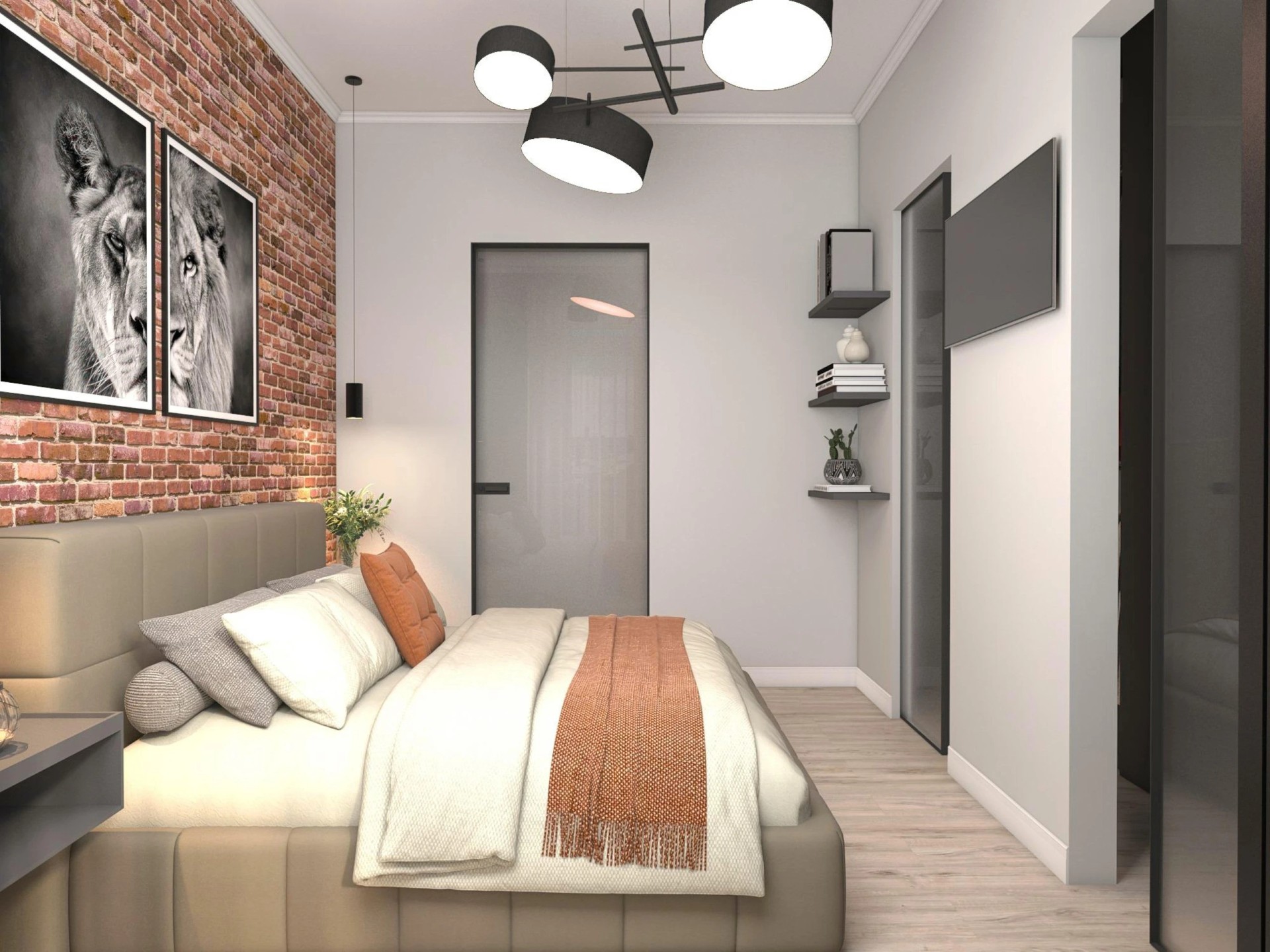 Мужскуя "берлога" в стиле ЛОФТ.