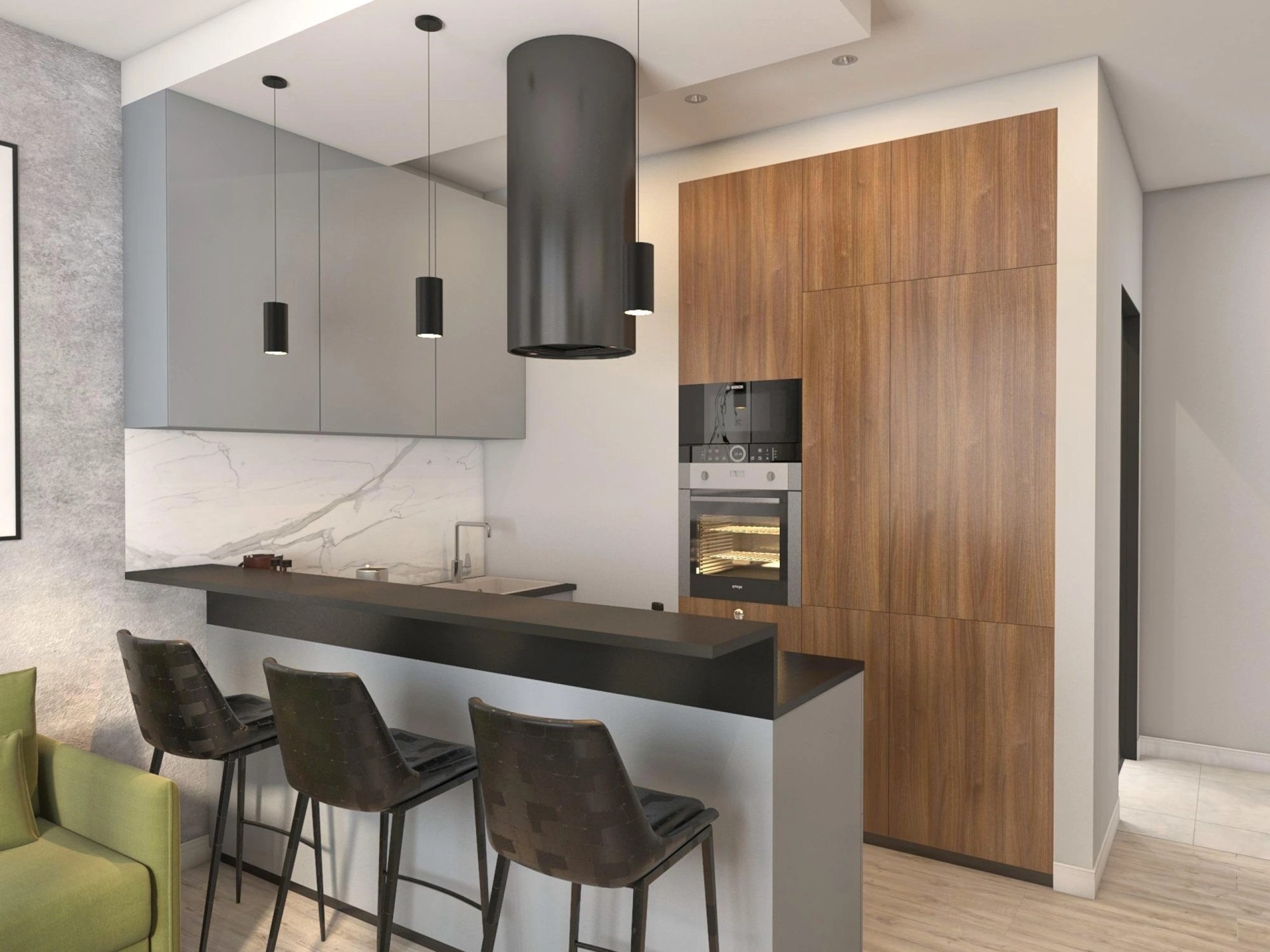 Мужскуя "берлога" в стиле ЛОФТ.