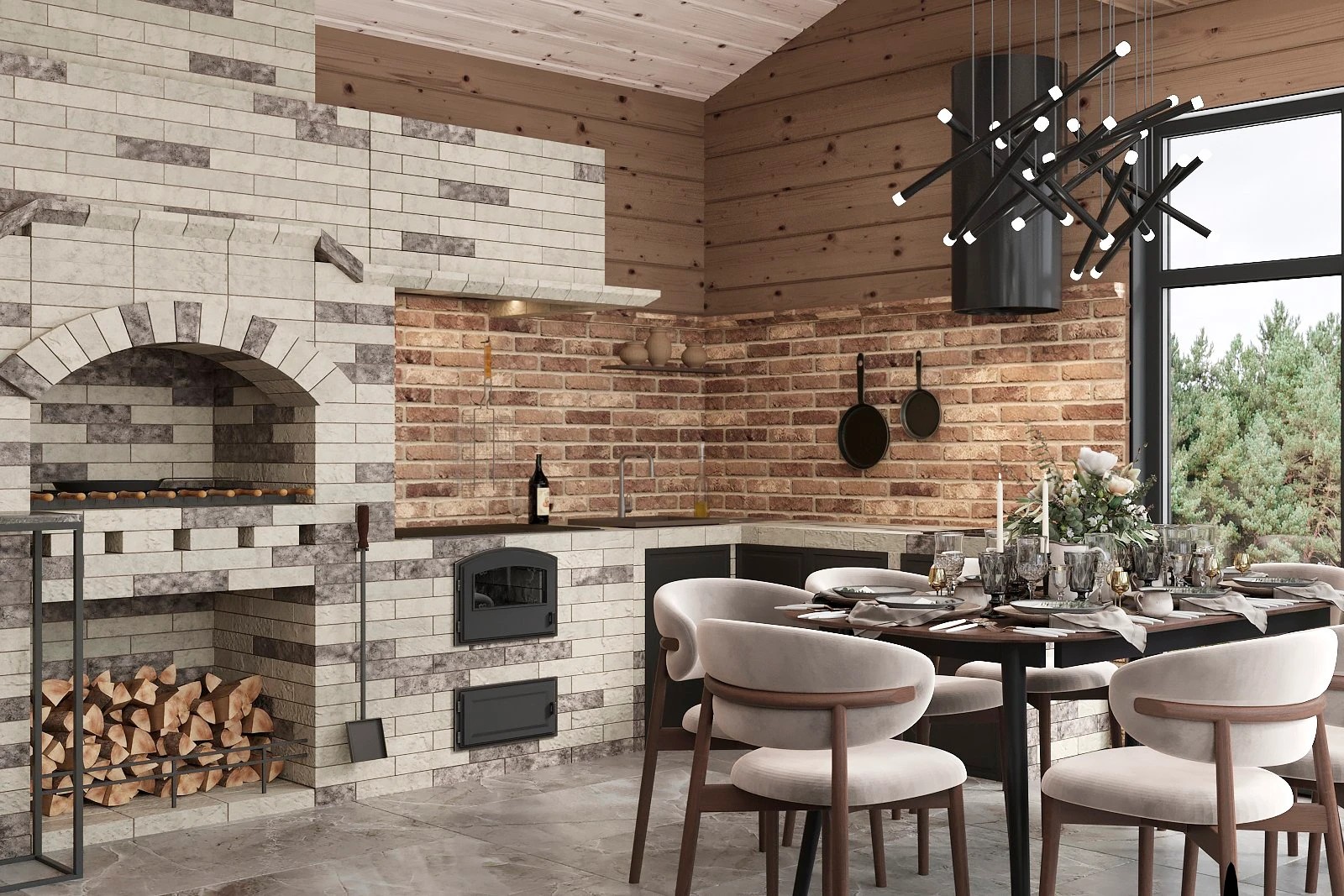 Дизайн-проект загородного дома в Московской области