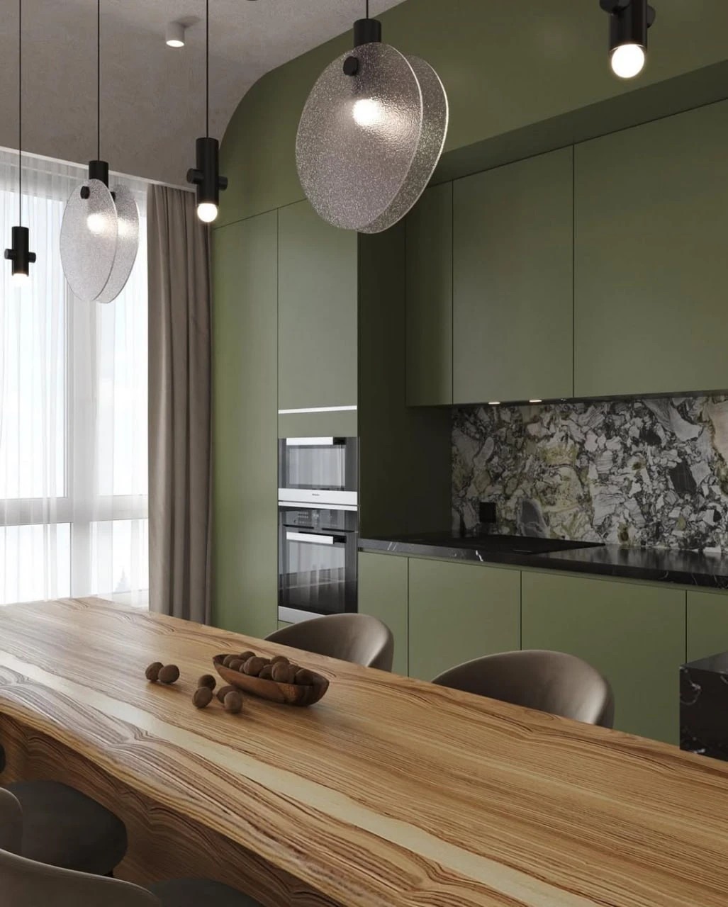 Кухня-гостиная в ЖК Familia