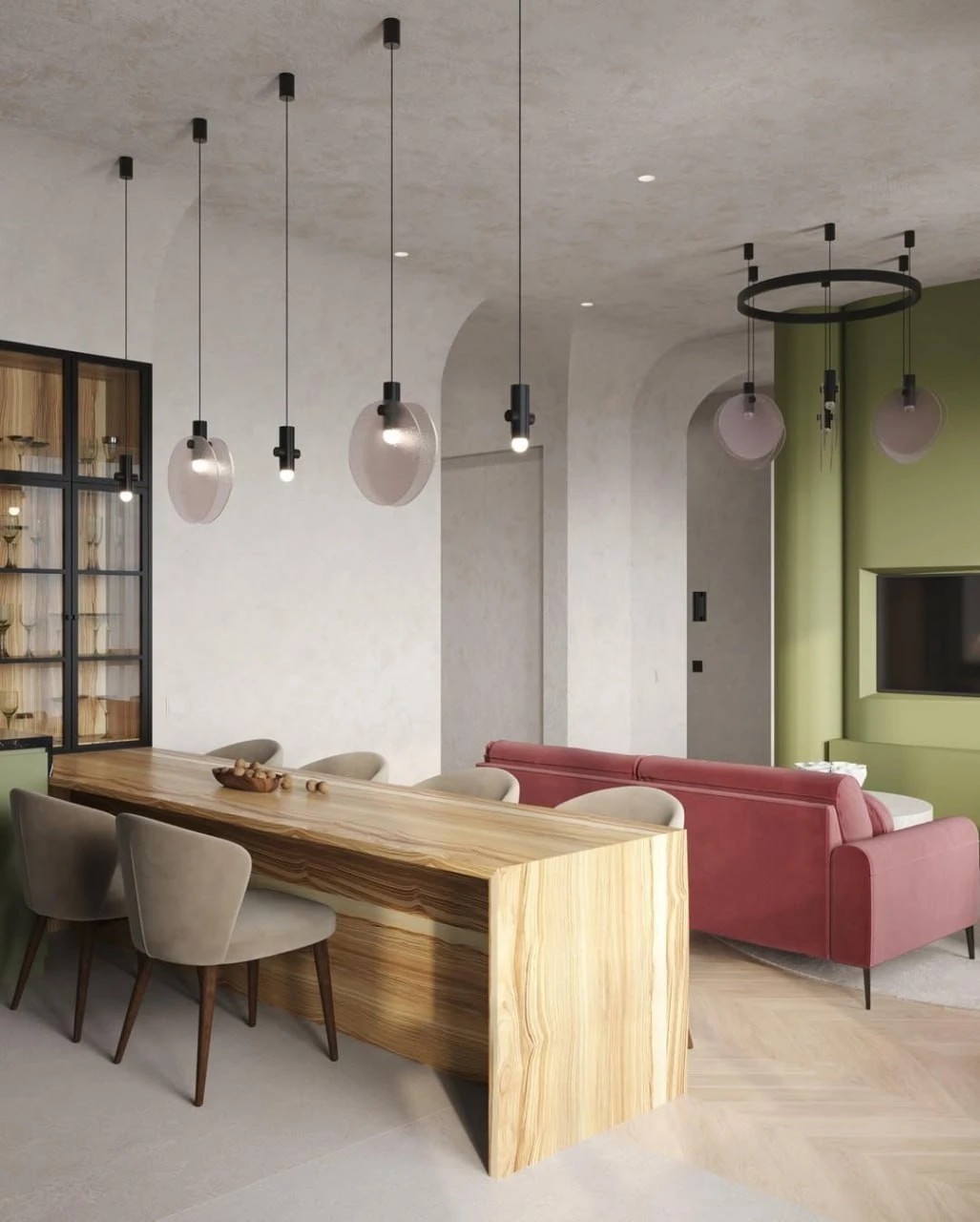 Кухня-гостиная в ЖК Familia