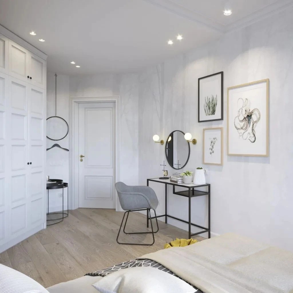 Дизайнерский ремонт евродвушки в Рыбацком