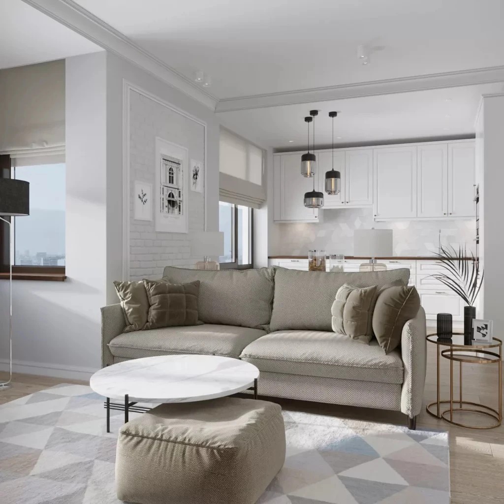 Дизайнерский ремонт евродвушки в Рыбацком