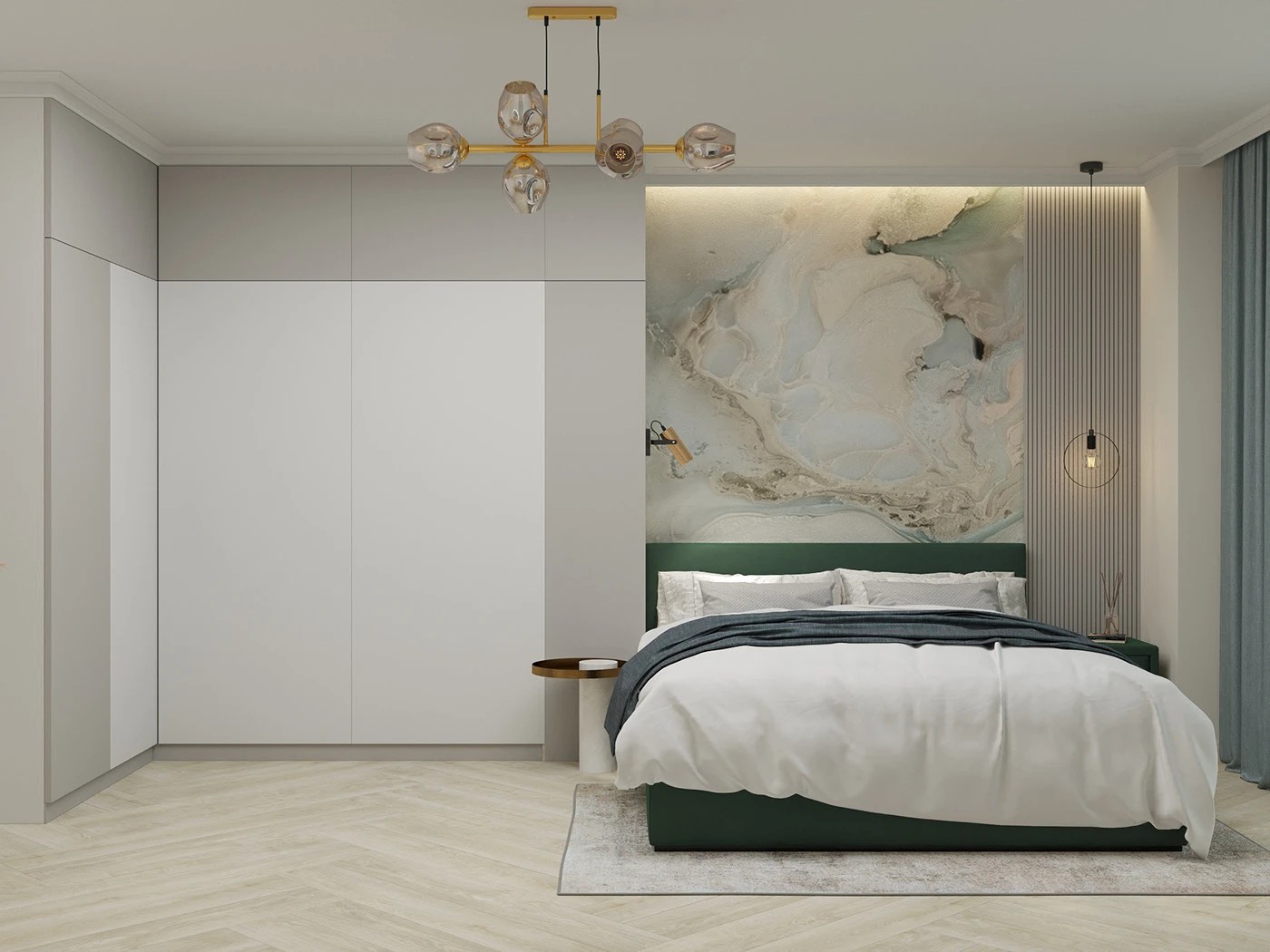 "Белое и золотое"Квартира в Калининграде