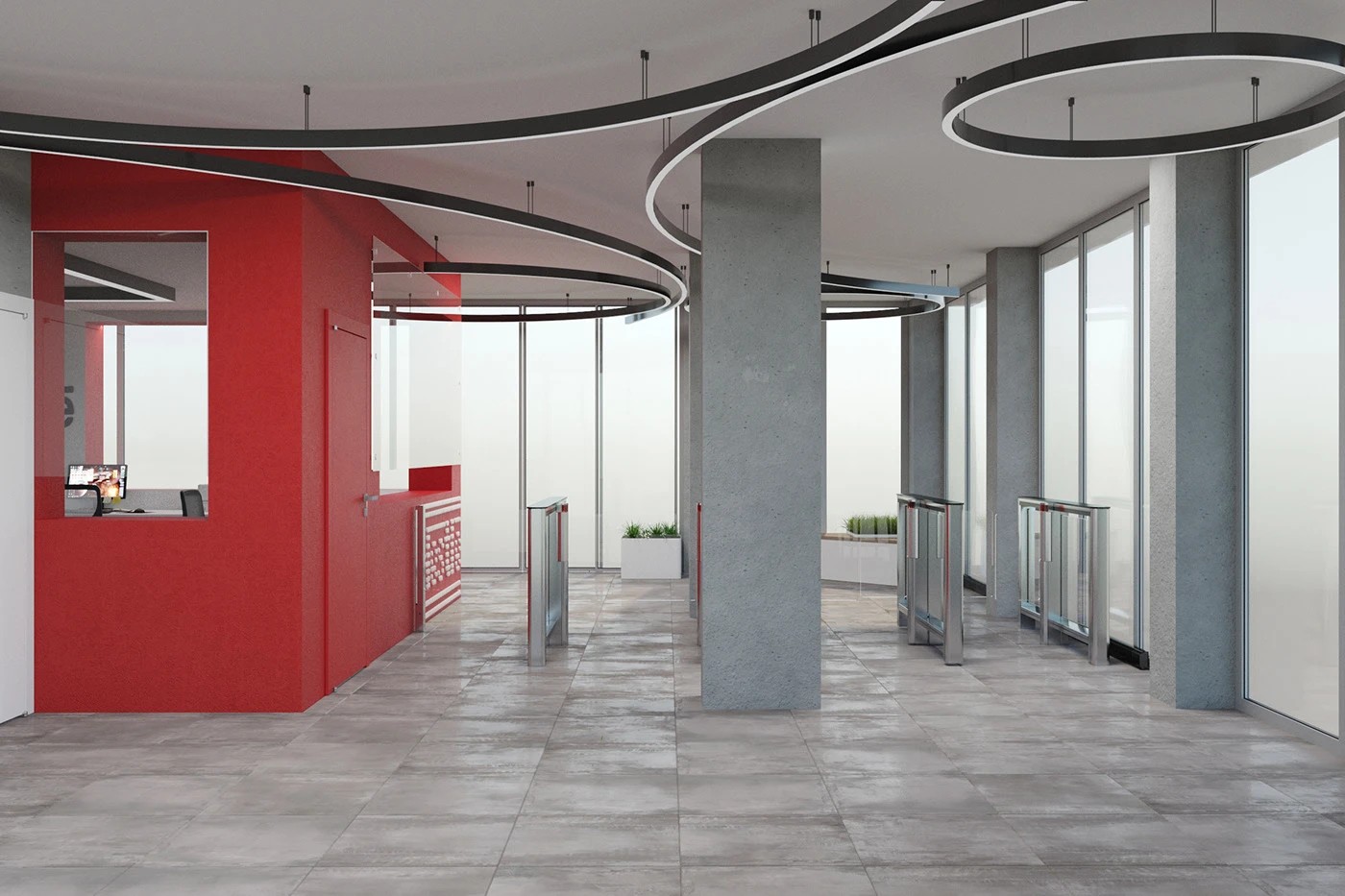 Вестибюль для производства "Нестле" Тимашевск