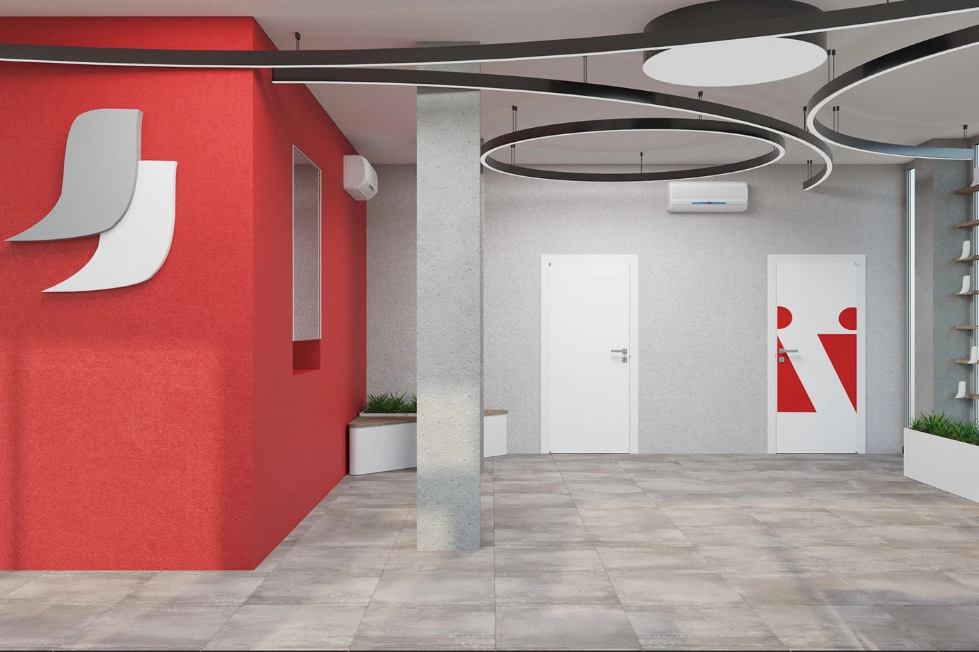 Вестибюль для производства "Нестле" Тимашевск