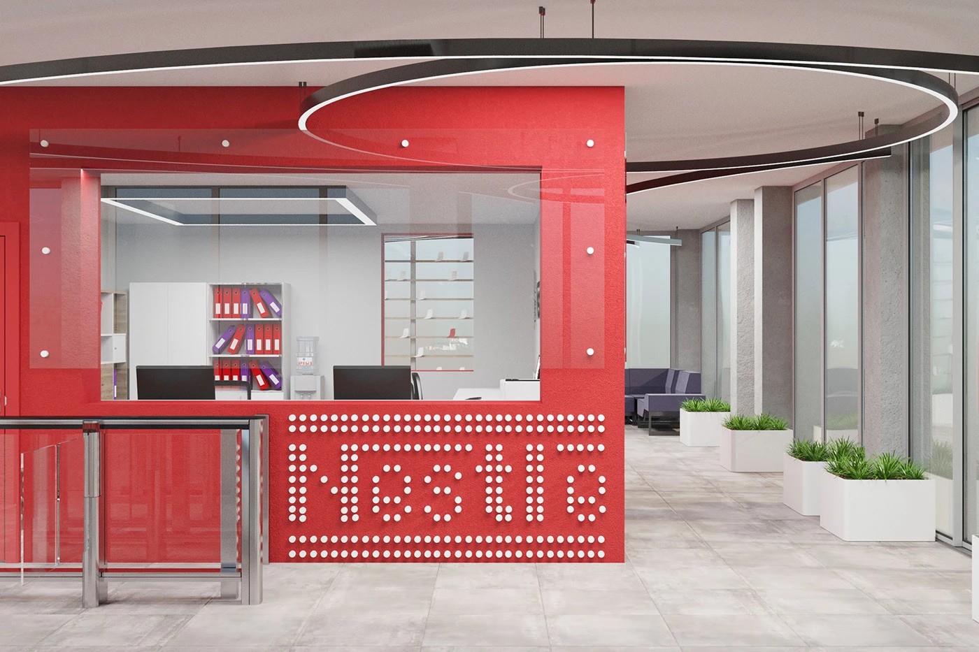 Вестибюль для производства "Нестле" Тимашевск