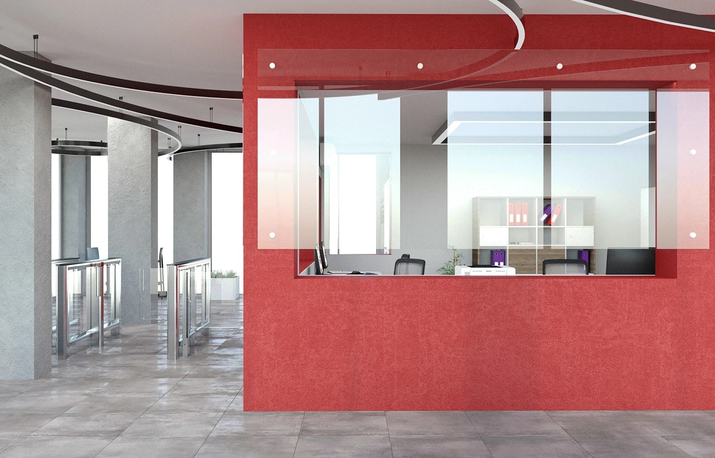 Вестибюль для производства "Нестле" Тимашевск