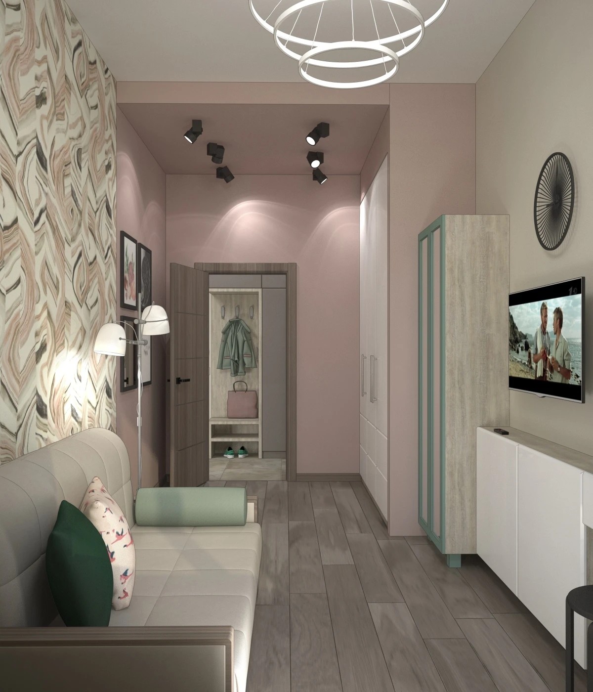 Дизайн-проект однокомнатной квартиры