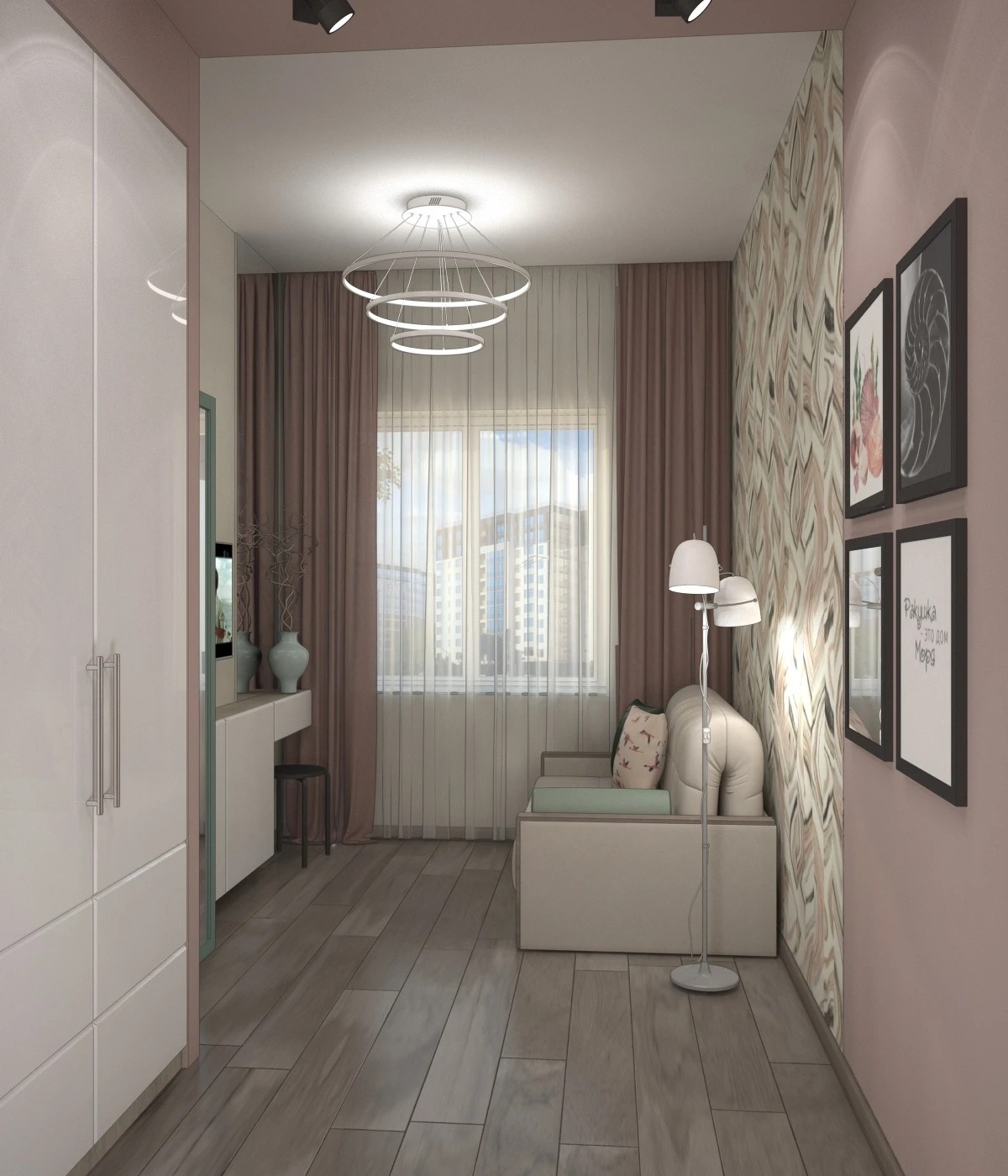 Дизайн-проект однокомнатной квартиры