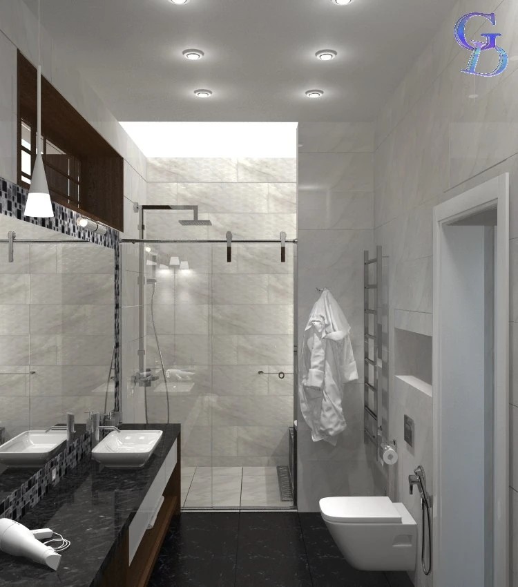 Санузел в загородном доме