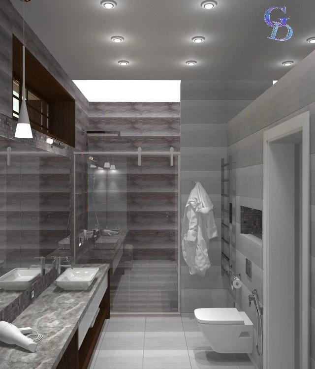 Санузел в загородном доме