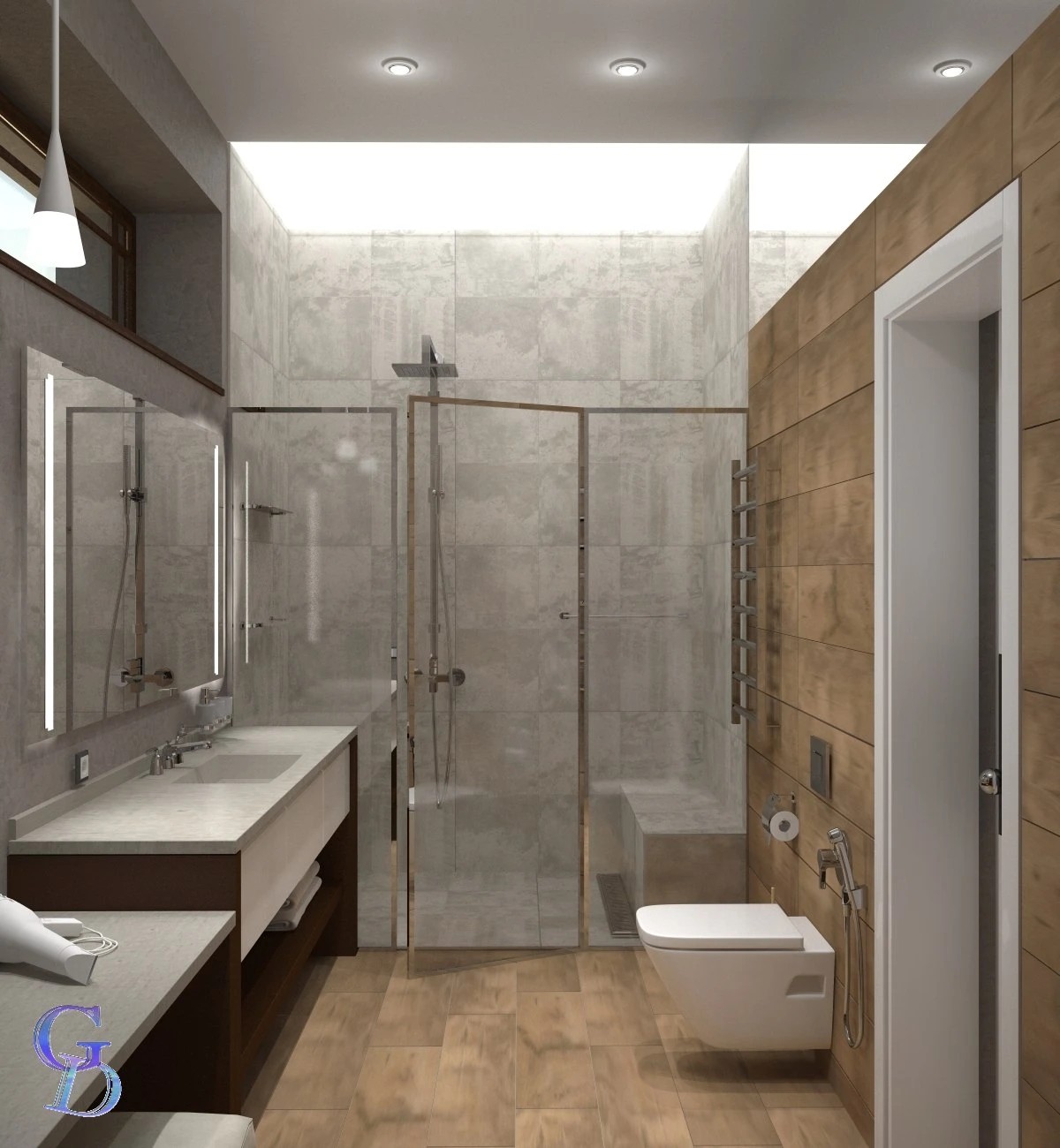 Санузел в загородном доме