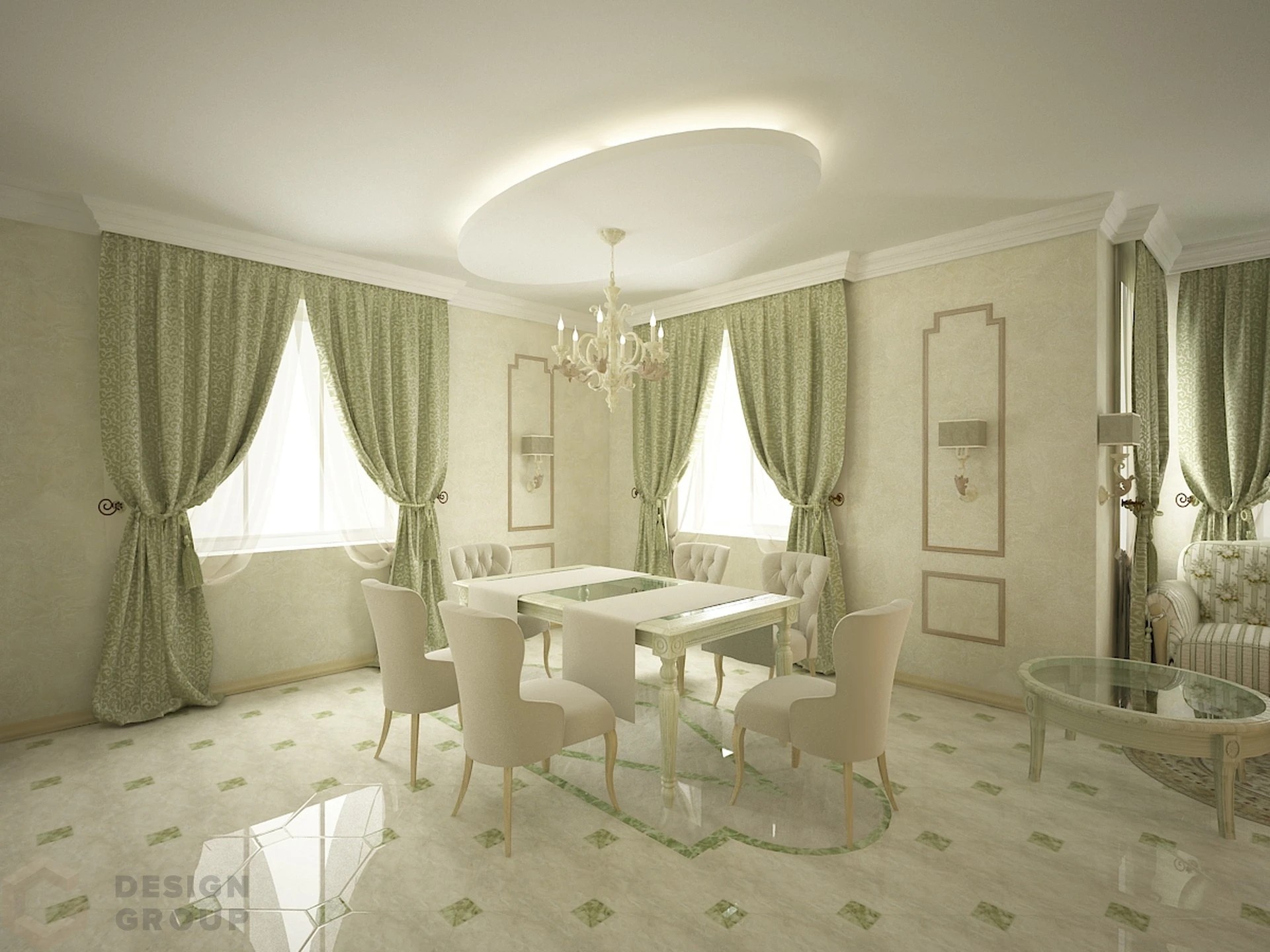 Интерьер загородного дома Агалатово