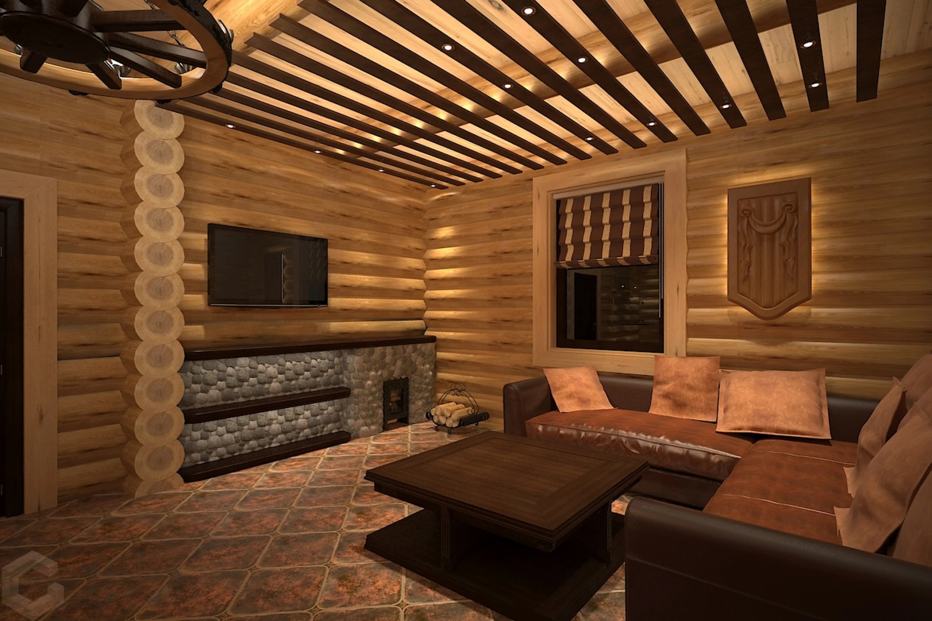 Интерьер загородного дома Лесопарковая