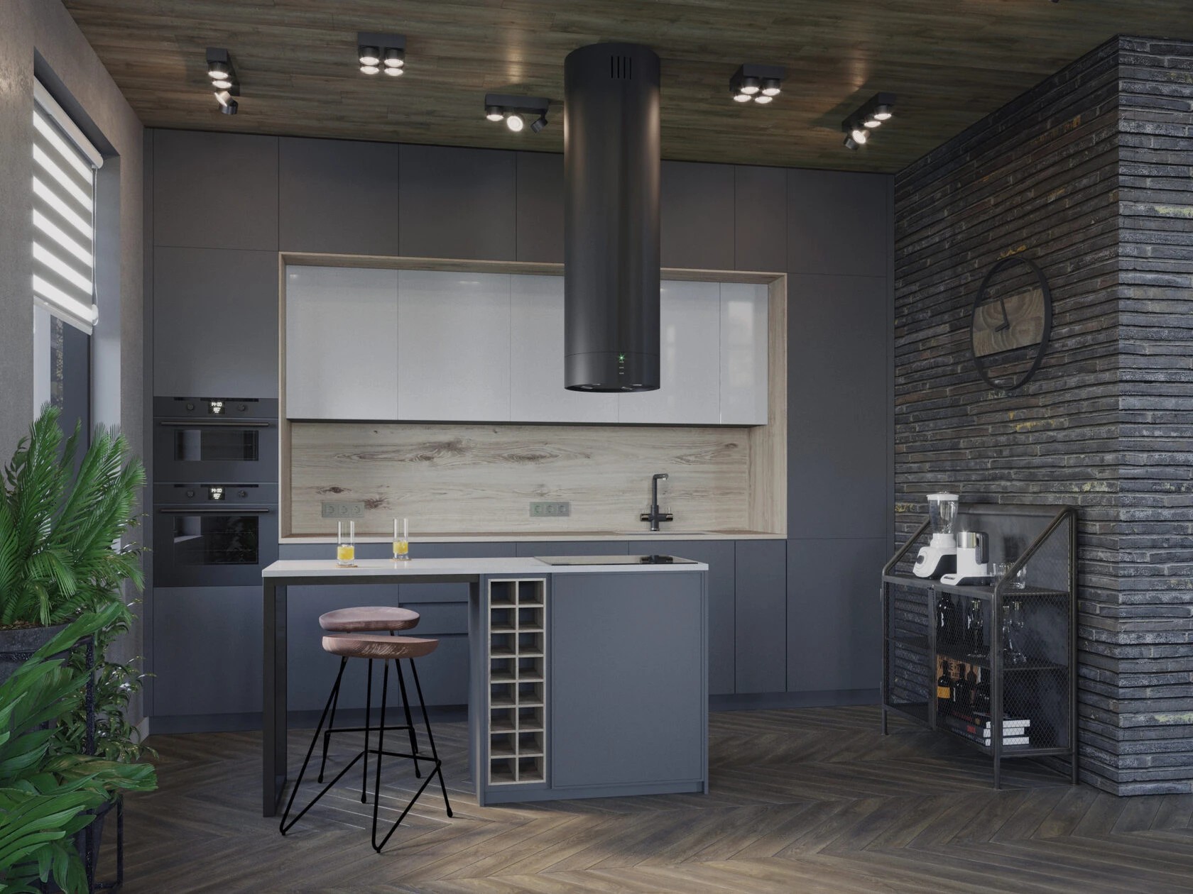 Общие зоны квартир и загородных домов: гостиные, кухни, столовые