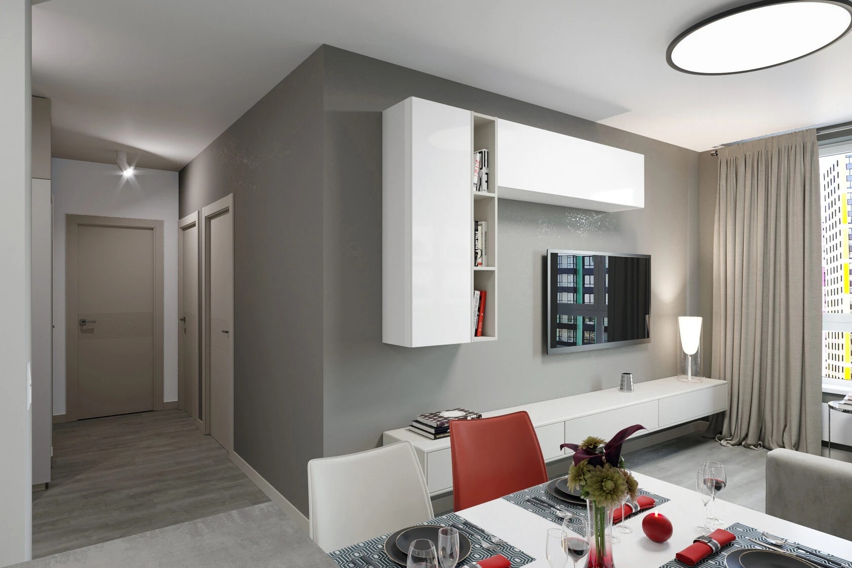 Общие зоны квартир и загородных домов: гостиные, кухни, столовые