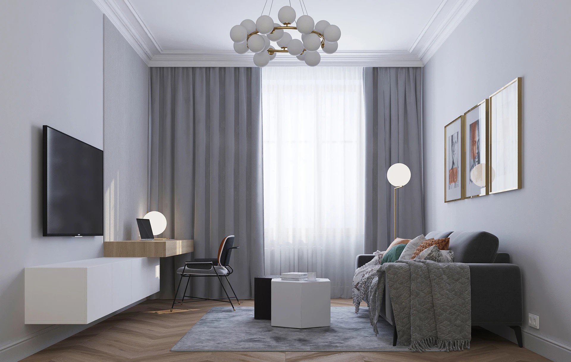 Квартира с камином