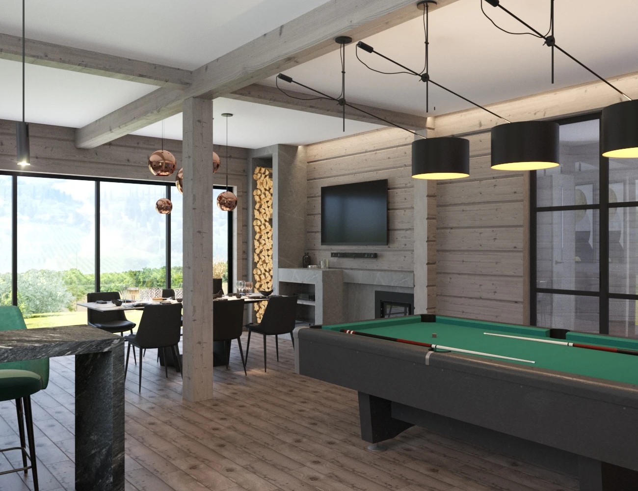 ЗАГОРОДНЫЙ ДОМ из клеёного бруса