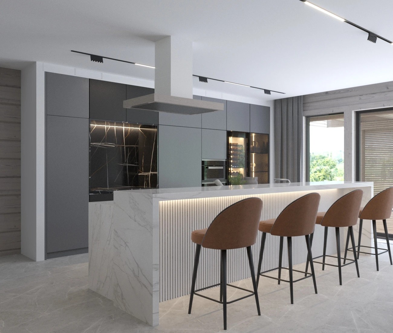 ЗАГОРОДНЫЙ ДОМ из клеёного бруса