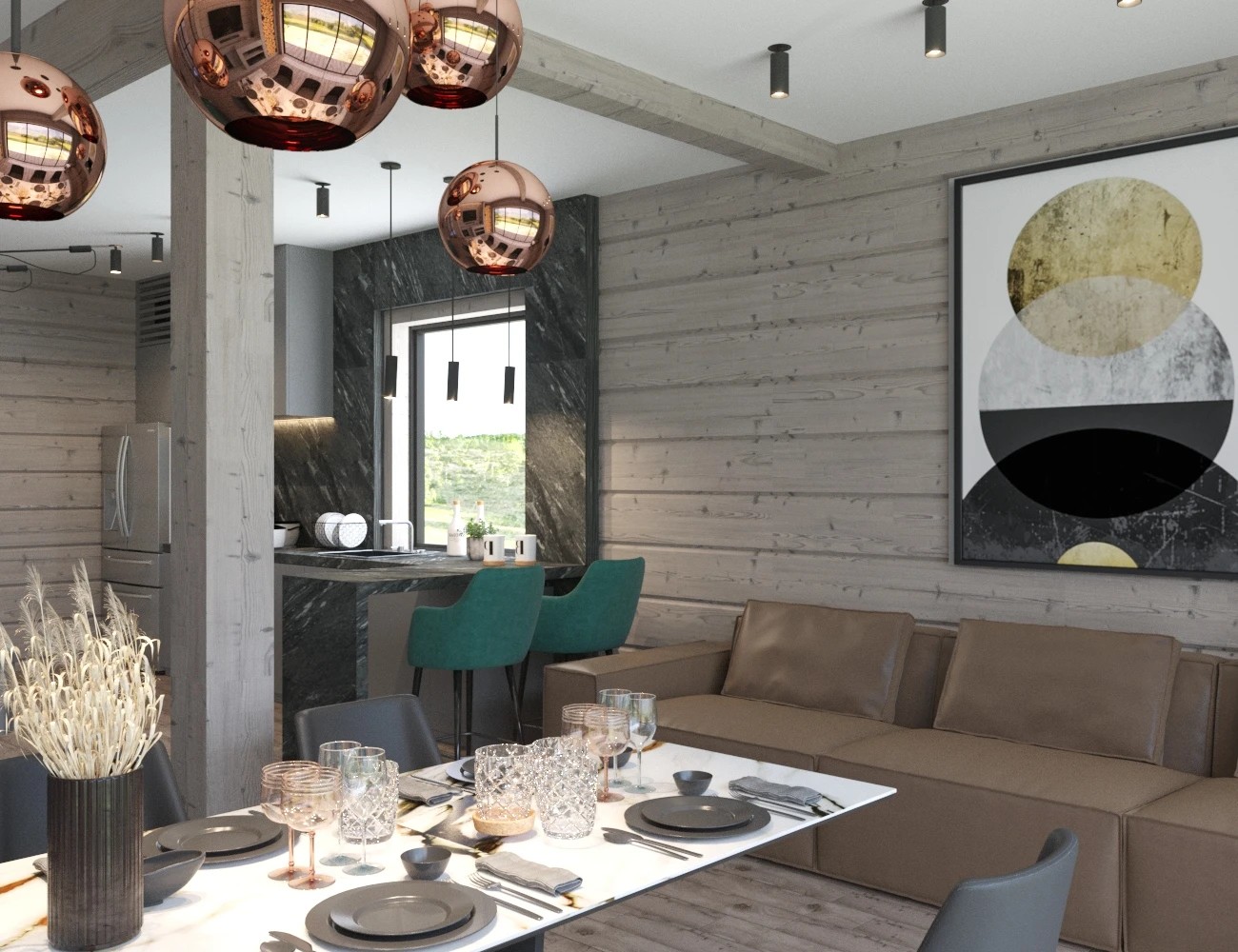 ЗАГОРОДНЫЙ ДОМ из клеёного бруса