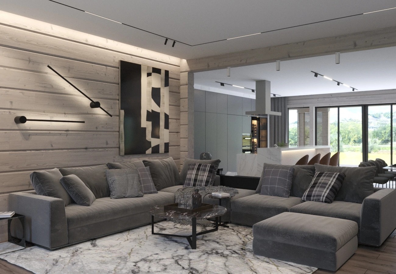 ЗАГОРОДНЫЙ ДОМ из клеёного бруса