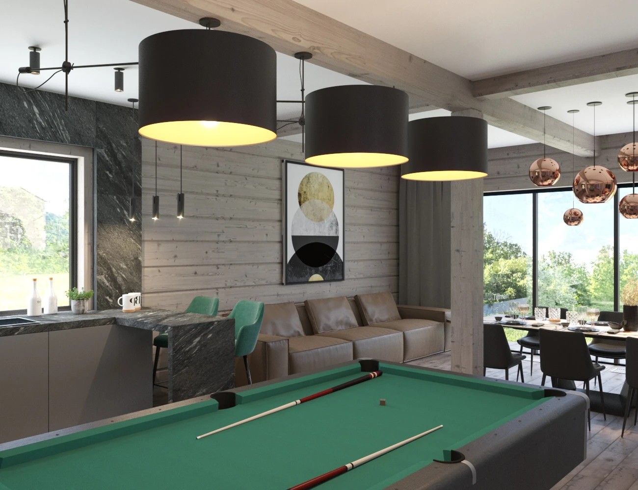 ЗАГОРОДНЫЙ ДОМ из клеёного бруса