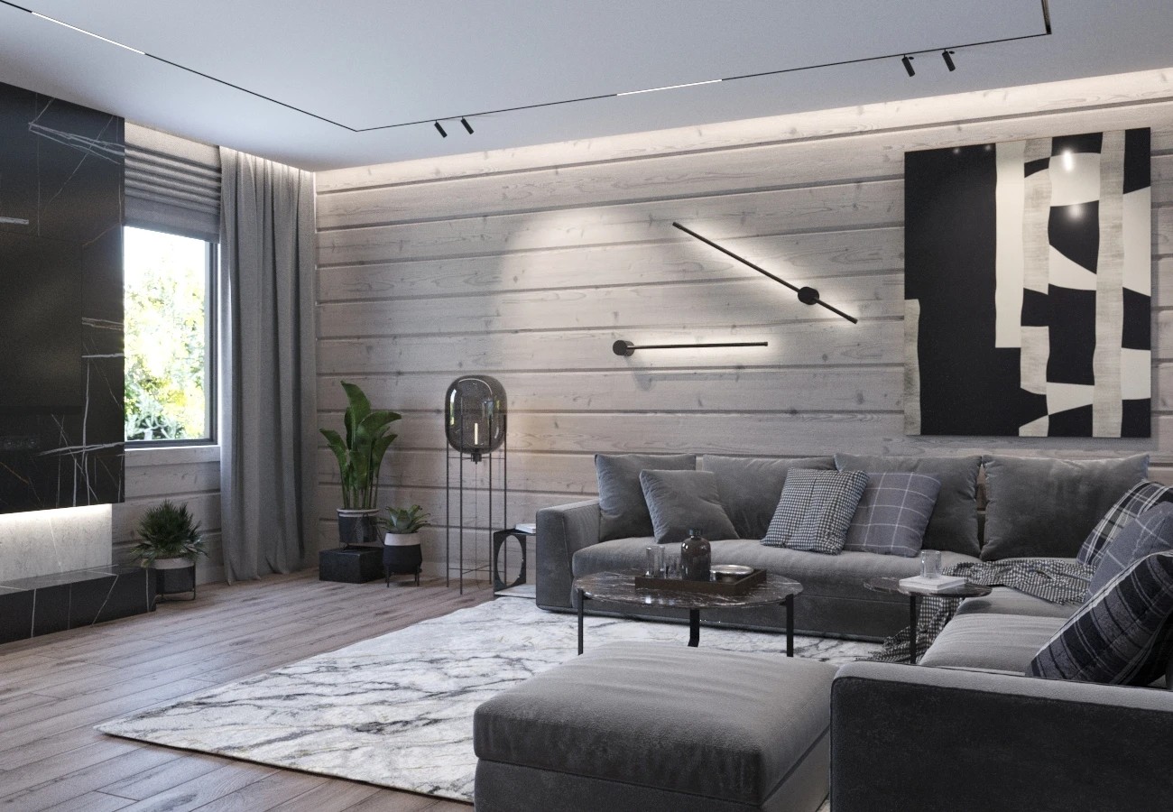 ЗАГОРОДНЫЙ ДОМ из клеёного бруса