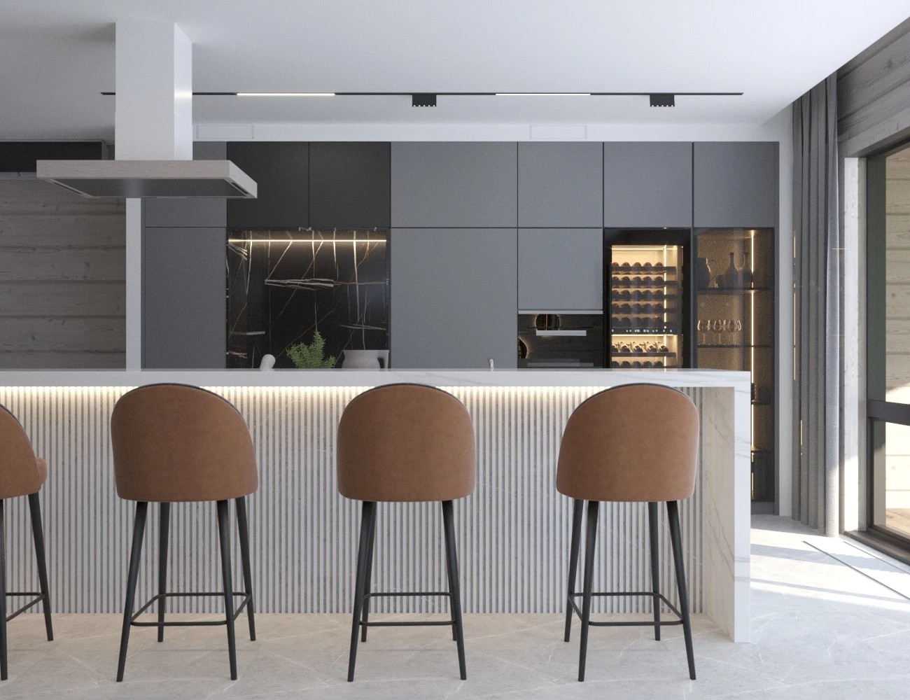 ЗАГОРОДНЫЙ ДОМ из клеёного бруса