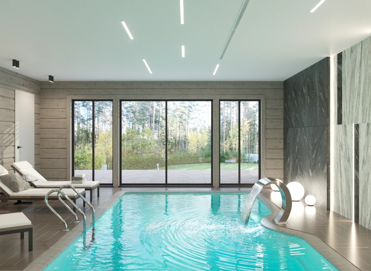 ЗАГОРОДНЫЙ ДОМ из клеёного бруса