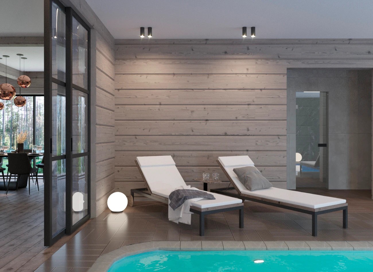 ЗАГОРОДНЫЙ ДОМ из клеёного бруса