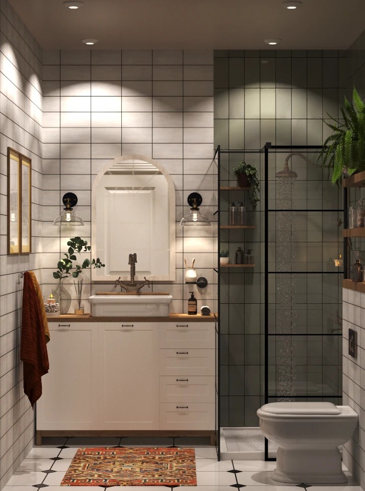 Farmhouse style bathroom