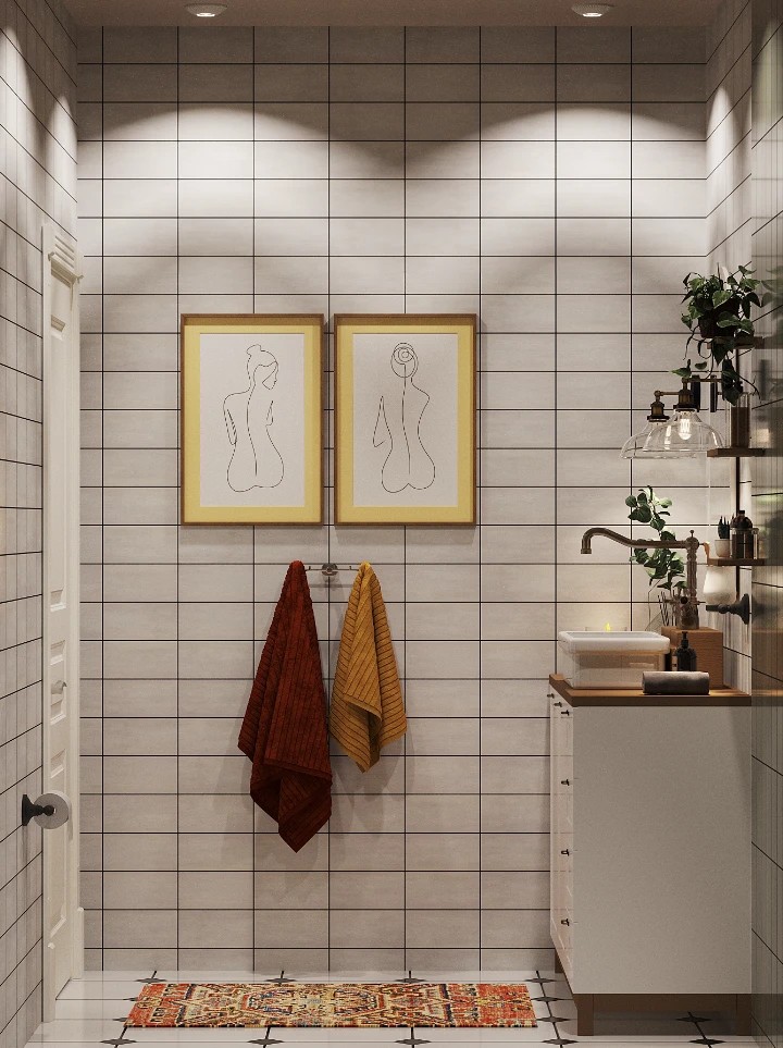 Farmhouse style bathroom