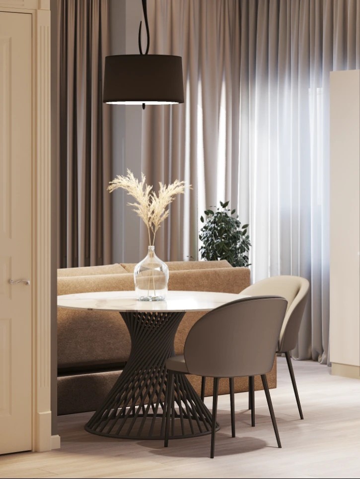 Kitchen living room in a modern style