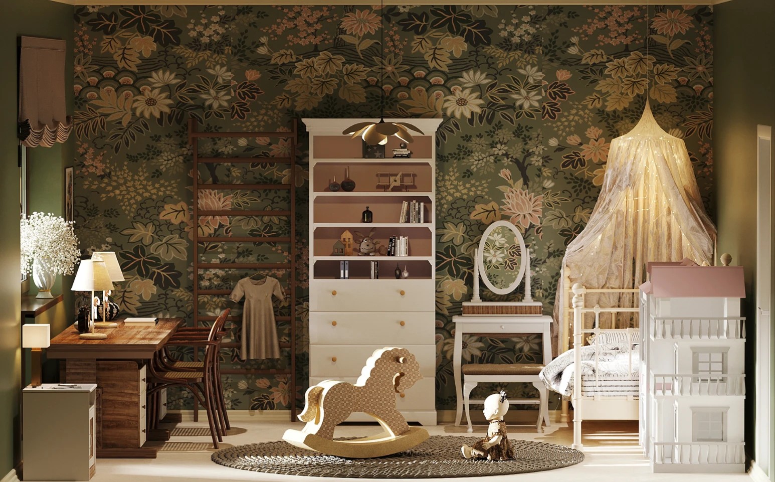 Children's room for two girls.