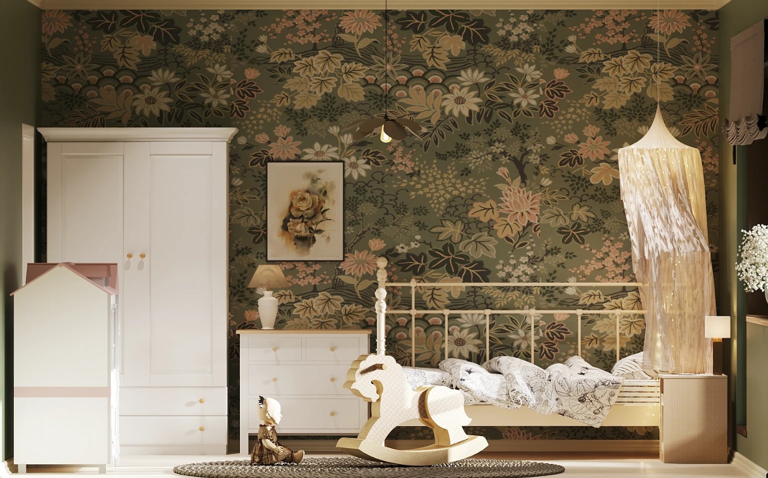 Children's room for two girls.