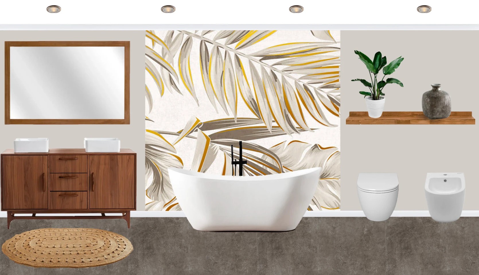 2D apartment collage