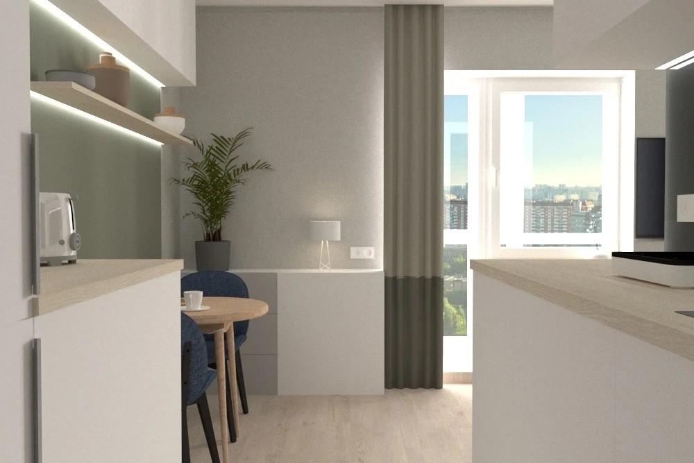 Квартира-студия на ул.Бабушкина