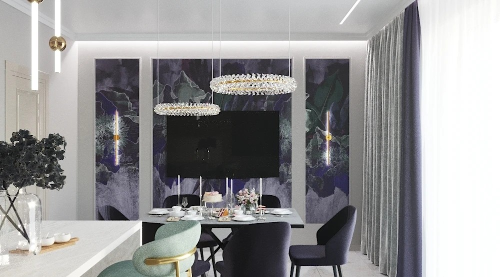 Квартира в ярких оттенках