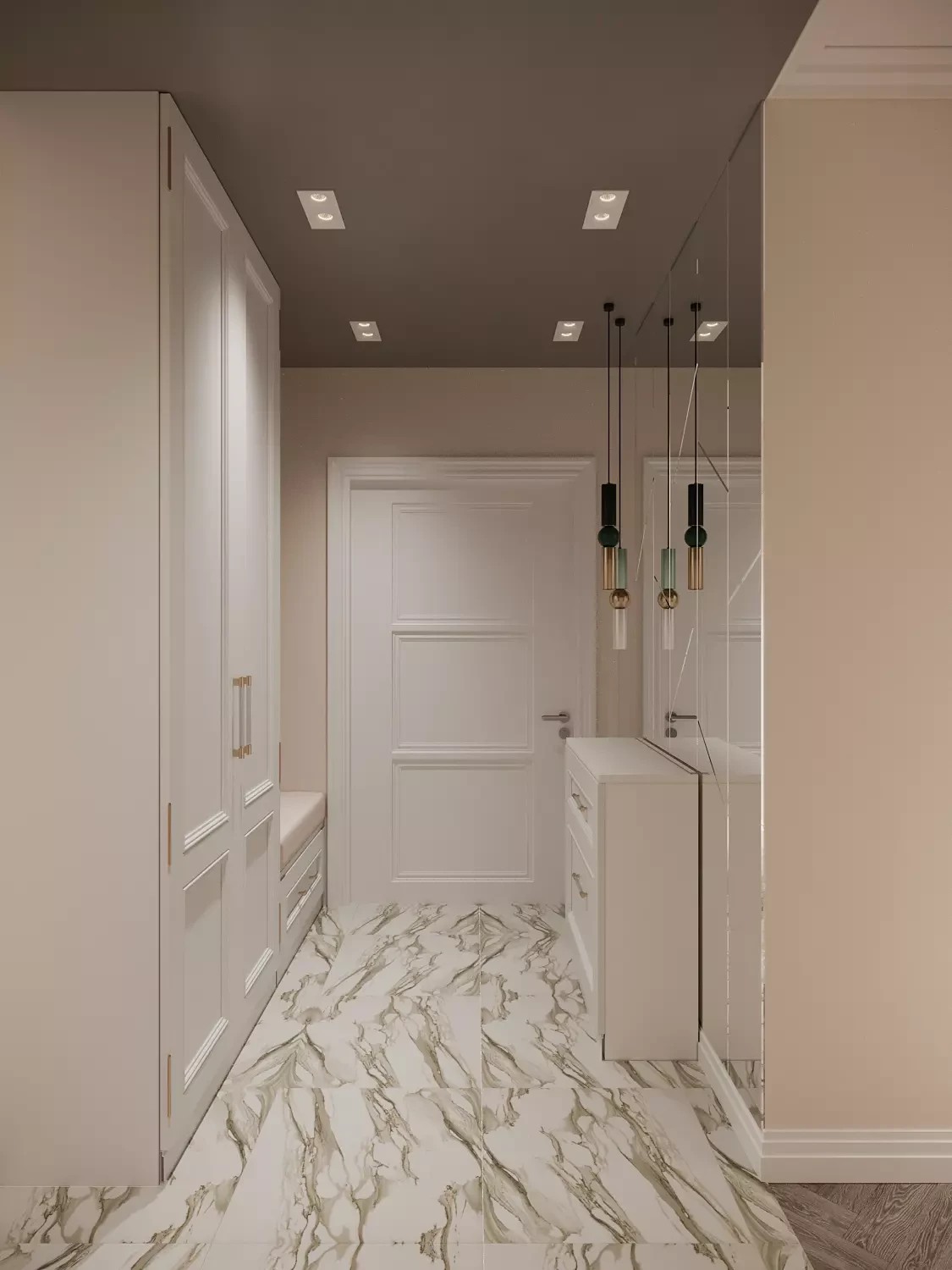 Персиковая неоклассика (ЖК ГОЛДЕН СИТИ)