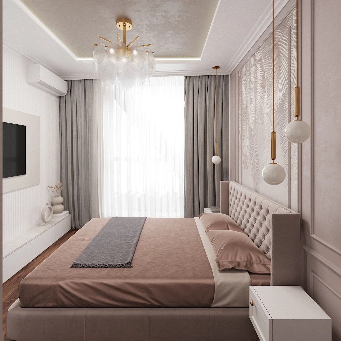 Персиковая неоклассика (ЖК ГОЛДЕН СИТИ)