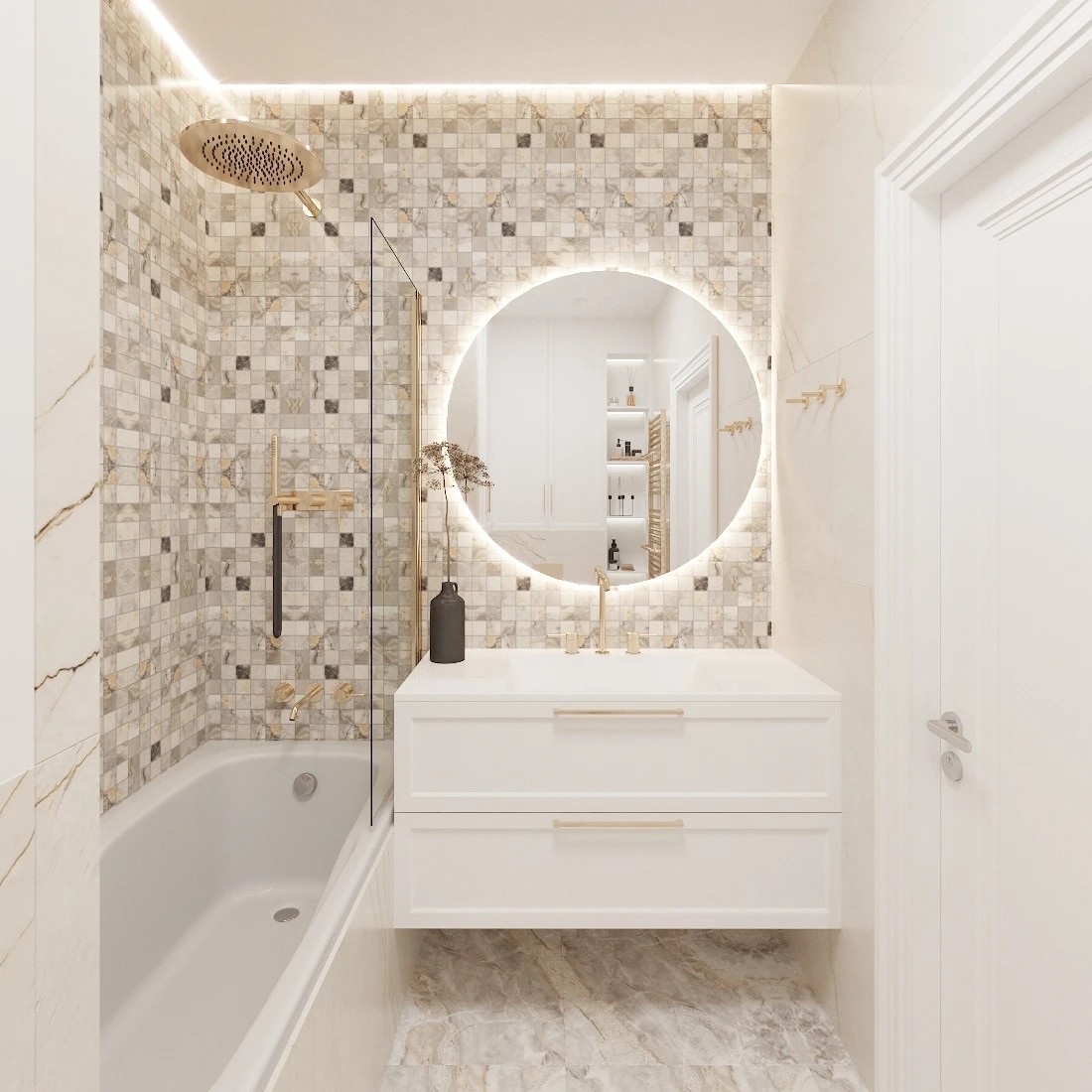 Персиковая неоклассика (ЖК ГОЛДЕН СИТИ)