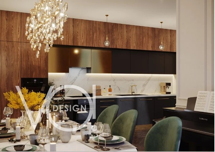 Кухня, гостиная, две детские