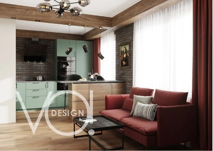 Однокомнатная квартира 32м